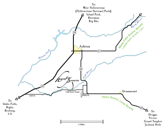 A great base for snowmobiling at Squirrel Meadows or golfing in Eastern Idaho